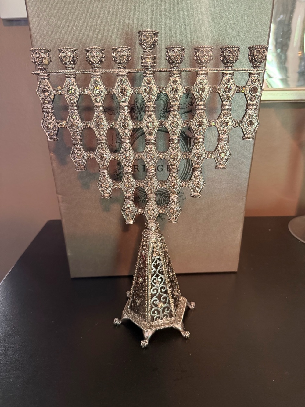 LIKE NEW OLIVIA RIEGAL GORGEOUS ZIVA MENORAH  $550 RETAIL